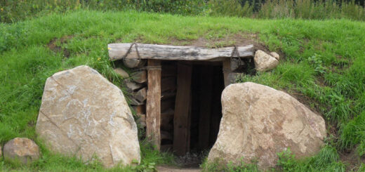 Megalithgrab Modell Eingang